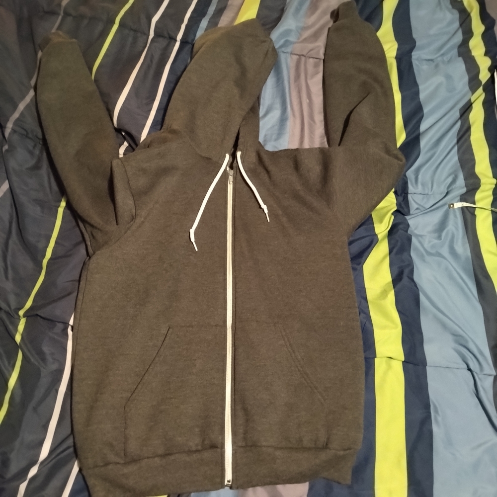 Grey Zip Up Hoodie